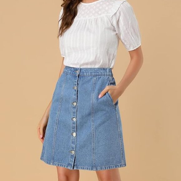 Denim Skirt size 10 - Picture 4 of 16